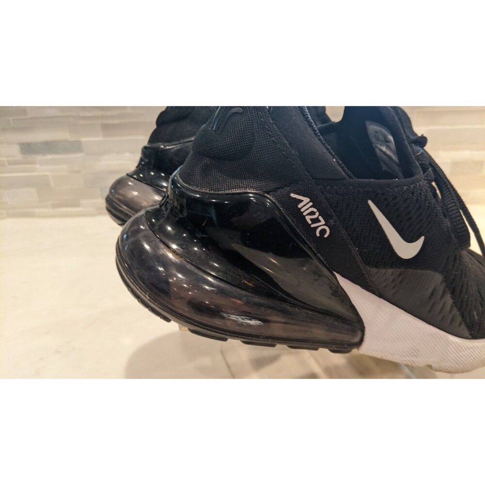 Wmn's NIKE Air Max 270 Black/White Breathable Mesh Lightweight Running Shoe 7.5 - Picture 6 of 14